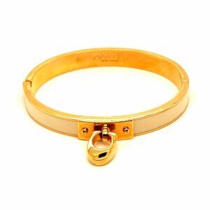 Coach White Charm Hinge Bracelet